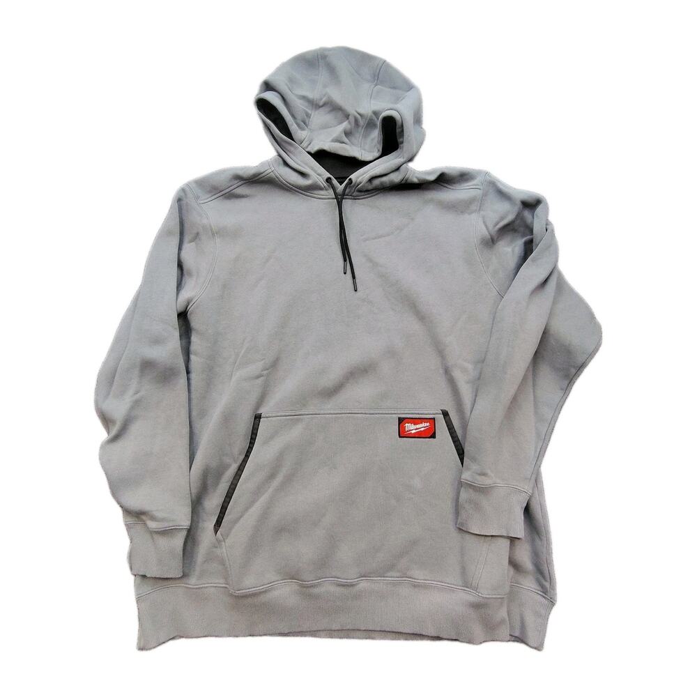 Milwaukee Free Flex Men's 3XL Gray Midweight Cotton Polyester Hoodie Fast Ship